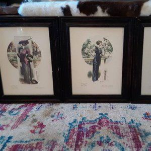 Set of 3 Vintage Fashion Catalogue Prints